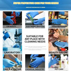 Guantes Industriales <span class=keywords><strong>de</strong></span> Nitrilo Negros, Resistentes a Químicos, a Prueba <span class=keywords><strong>de</strong></span> Aceite, para Trabajo Mecánico - Product Image 2