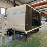 Advanced Tiny Apple Capsule Cabine de maison mobile préfabriquée avec cuisine et salle de bain pour hôtels, lit et bureau pour camping