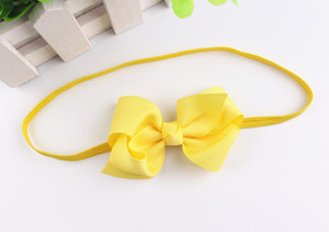 12 colori per bambine accessori per fascia elastica per <span class=keywords><strong>capelli</strong></span> con nastro in gros-grain e fasce per <span class=keywords><strong>capelli</strong></span> per neonati - Product Image 4