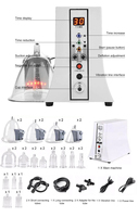 Appareil de massage portable électrique 2026 pour lifting des seins et des fesses par thérapie sous vide, infrarouge lointain, en silicone et plastique