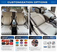 Siège de capitaine avec repose-jambes électrique, chauffage, ventilation, massage et table pliante pour Lexus LX570, pièces intérieures de voiture
