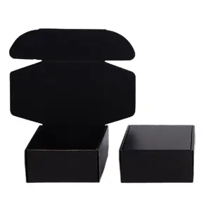 Kotak kemasan kertas parfum cetak Logo kustom pengiriman putih kotak kerajinan hadiah karton bergelombang