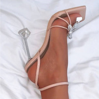 Sandales à Talons Mode avec Nœud en Strass, Sandales Hautes pour Femmes, Talons Fins, Modèle Floral Romain pour l'Export