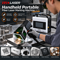Machine de marquage laser à fibre portative 20W 30W 50W, graveur laser industriel portable pour la gravure de codes QR et de numéros de série sur métal