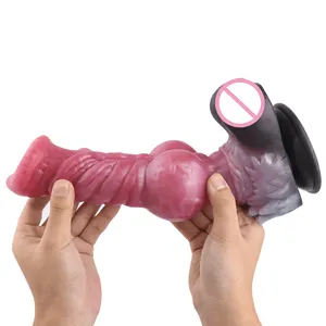 Flexible Wolf Knot Dildos S/M/L Realistic Monster Dildo with Strong Suction Cup for Vaginal G Spot Sex Toy