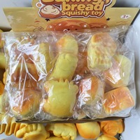 Jouets Squishy en PU à remontée lente, en forme de Toast, de Pâté de Beurre, de Gâteau, de Pain, de Lait, jouet de décompression souple anti-stress