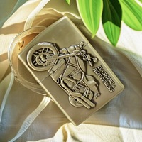 Briquet créatif en métal avec caractères en relief, cadeau tendance pour moto tout-terrain, cigare, cigarette, kérène
