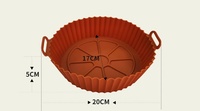 Moule de cuisson en silicone réutilisable pour friteuse à air chaud, accessoires de four, ensemble de doublures en silicone pour friteuse à air chaud, pot pour friteuses à air chaud