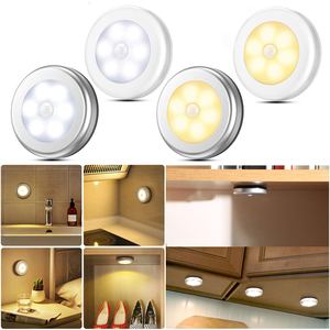 Đèn Ngủ LED Cảm Biến Chuyển Động Tròn Không Dây Thông Minh Đèn Ngủ Tủ Chạy Bằng Pin Đèn Cạnh Giường Để Chiếu Sáng Tủ Quần Áo - Product Image 2