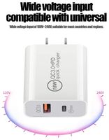 Vente en gros double port 20W chargeur adaptateur secteur PD 20W usb C charge rapide câble de chargeur mural pour iPhone 15/1411 12