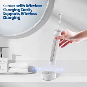 Modos ajustables de hilo dental eléctrico recomendado por el dentista (suave/fuerte/ráfaga) y equipo de blanqueamiento sin necesidad de agua - Product Image 4