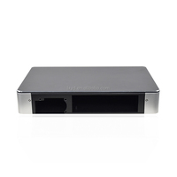 Mini-ITX Chasis de aluminio Computadora de escritorio compacta Panel frontal de aluminio para clases en línea Trabajo de oficina Video Entretenimiento