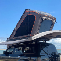 Tente de toit à ouverture rapide quatre saisons, ouverture automatique, coque rigide, cadre en alliage d'aluminium, tissu Oxford, protection UV50+, abri de camping pour SUV