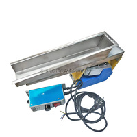 Alimentateur à plateau vibrant en acier inoxydable série Zhonghao GZV2 pour l'alimentation des fours à verre, contrôleur PLC numérique, capacité de 0,5 t/h