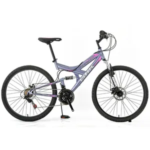 29 "dağ bisikleti hazır stok karbon çelik çift süspansiyonlu bisiklet 29er alüminyum fiber tam süspansiyon mtb satılık
