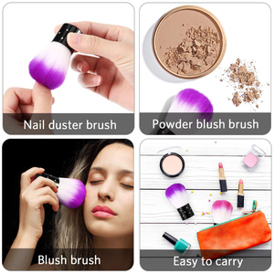 6Pcs Nail Art Dust <b>Brush</b> Remover for Acrylic & Makeup | Powder Cleaner Kabuki <b>Brushes</b> for Makeup, Blush, and Nail Cleaning - Product Image 3