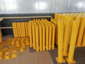 Úc cảnh báo đường Bộ thép bollard có thể tháo rời bollard xe công viên sắt đường giao thông hàng rào an ninh bollard