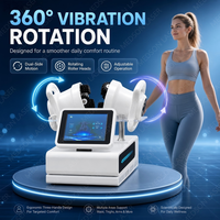 Appareil de massage anti-cellulite efficace à rouleaux vibrants rotatifs, double poignée, pour lifting du visage et du corps, machine de beauté spa