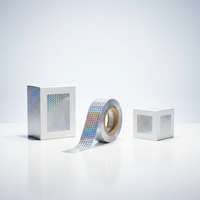 Rouleaux de feuille de marquage à chaud holographique arc-en-ciel pour emballages de coffrets cadeaux cosmétiques – Prix usine