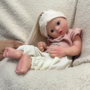 Poupée Reborn en Silicone Doux avec Poids Réaliste, Peau Détailnée, Accepte la Sucette, Corps Lavable, Yeux Ouverts, Jouets - Product Image 5