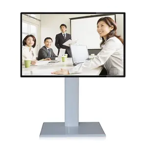 HD 디지털 LCD 화면 모니터 PC 올인원 43 인치 광고 플레이어 벽걸이 형 평면 패널 와이파이 안드로이드 스마트 TV