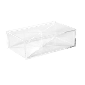 Tiroir de rangement en acrylique transparent simple avec couvercle rabattable, tiroir de rangement empilable en acrylique transparent personnalisé pour magasin de détail - Product Image 2