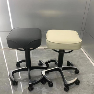 Hydraulic Pedicure <b>Stool</b> <b>Salon</b> Foot Spa Chair Swivel Rolling Nail Technician Seat Metal Base for Beauty Studio - Product Image 1