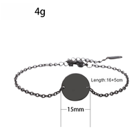 Bracelet en Chaîne de Perles Rondes en Acier Inoxydable Ywyougang, Personnalisable par Gravure, Multicolore pour Femmes, Port Quotidien et Cadeaux