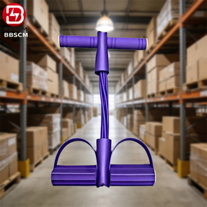 Banda de Resistencia Elástica de Alta Calidad con 6 Tubos para Ejercicios de Fitness, Pedal de Resistencia, Cuerda para Abdominales, Yoga y Pilates, Equivalente a 50 lb de Resistencia - Product Image 1