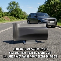 Moulure latérale de porte arrière en plastique haute résistance LR044140-B/077405/125991 R avec grain pour LAND ROVER RANGE ROVER SPORT 2014-2018