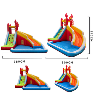 Castillo Inflable Oxford al por Mayor con Tobogán para Niños Pequeños, Mini Castillo de Bungee Jumping Residencial, Certificado CE, 3 Años NB-93003 - Product Image 3