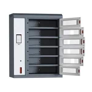 Armoire de casier intelligente en métal de 6 dispositifs de style chaud en gros avec le code pour le bureau