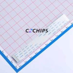 FFC-0.5-25-100-A-4-8 FFC Cable (Flexible Flat Cable) P=0.5mm Connector 25P 0.5mm 0.3mm Non-Inverting - Product Image 1