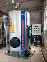 Générateur de vapeur vertical haute pression en acier inoxydable, haute sécurité pour usage industriel, alimenté par biomasse et charbon, à tubes de chaleur.