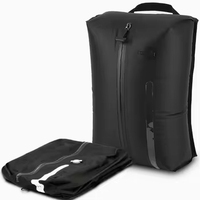 POIXM Cubes de rangement sous vide réutilisables en polyester et ensemble de pompe de voyage étanche IP67 (2 pièces) pour valises et sacs à dos
