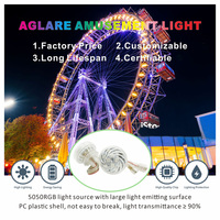 Lumières LED programmables à pixels RGB pour manèges de fête foraine, lumières ponctuelles pour manèges de parc d'attractions, éclairage de manèges de fête foraine