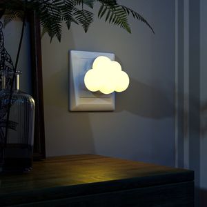 Cloud Design <b>LED</b> <b>Night</b> <b>Light</b>, Automatic <b>Light</b> Sensor, 2700k Warm <b>Light</b> Lamp, ABS Housing US EU Plug Manufacturer - Product Image 3