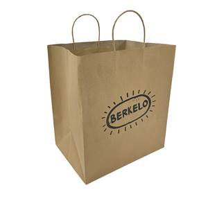 Sang trọng cá nhân mua sắm Túi Quà Tặng nâu kraft Túi giấy vuông túi giấy với logo riêng của bạn cho doanh nghiệp nhỏ - Product Image 1