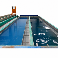 Ligne de finition industrielle de l'aluminium incluant l'anodisation, la peinture par électrophorèse et le système de traitement de l'eau