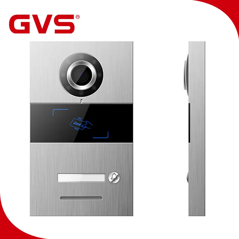 Fabrik Direkt GVS Video Intercom System VDP 2 Draht Wohnung Video Tür Glocke Video Tür Telefon mit Monitor Türklingel Kamera