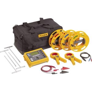 Kit de Prueba de Conectividad a Tierra Fluke 4325181, Medidor de Conductividad Eléctrica del Suelo, Alimentado por Batería, Amarillo - Product Image 1