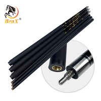 Queue de billard BenX en fibre de carbone 1/2, 13 mm, graphite, best-seller, noire