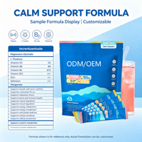 Complément alimentaire pour l'équilibre du cortisol avec glycinate de magnésium, L-théanine et vitamine D3 pour l'humeur et le sommeil (OEM ODM)