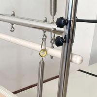 Cadillac Reformer de Pilates en Bois Massif Durable et Réglable avec Trapeze à Tour Complète pour Studio de Yoga