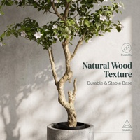 Plantes vertes artificielles, feuilles de gardénia, grand arbre en plastique pour la décoration de la maison et du bureau, vente en gros avec pot