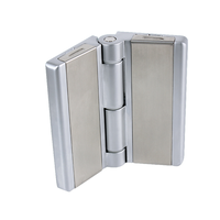 Charnière à soufflet robuste en alliage de zinc 180° résistant à la corrosion, finition chrome perlé, ambidextre, pour fours et armoires industriels extérieurs