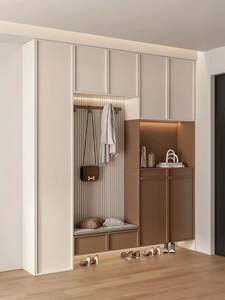 Wood Eco-Friendly Modular Living Room <b>Cabinet</b> with Flat Panel Doors-Large Capacity Storage for Bedroom Home Bar & More - Product Image 4