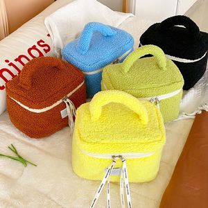 New Arrive Plush Makeup Bag Women's Portable <b>Toiletry</b> Bag Large Capacity Travel <b>Storage</b> Skincare Portable Makeup Case - Product Image 4