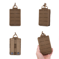 Pochette MOLLE extérieure pour chargeur simple 5.56 pour M4 M16, porte-chargeur à ouverture supérieure, sac d'accessoires multifonctionnel