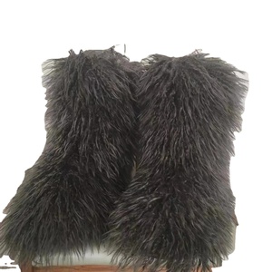 Chaussures colorées d'hiver en fausse fourrure de Mongolie fausses bottes en fourrure de <span class=keywords><strong>mouton</strong></span> d'agneau pour fille vente en gros - Product Image 1